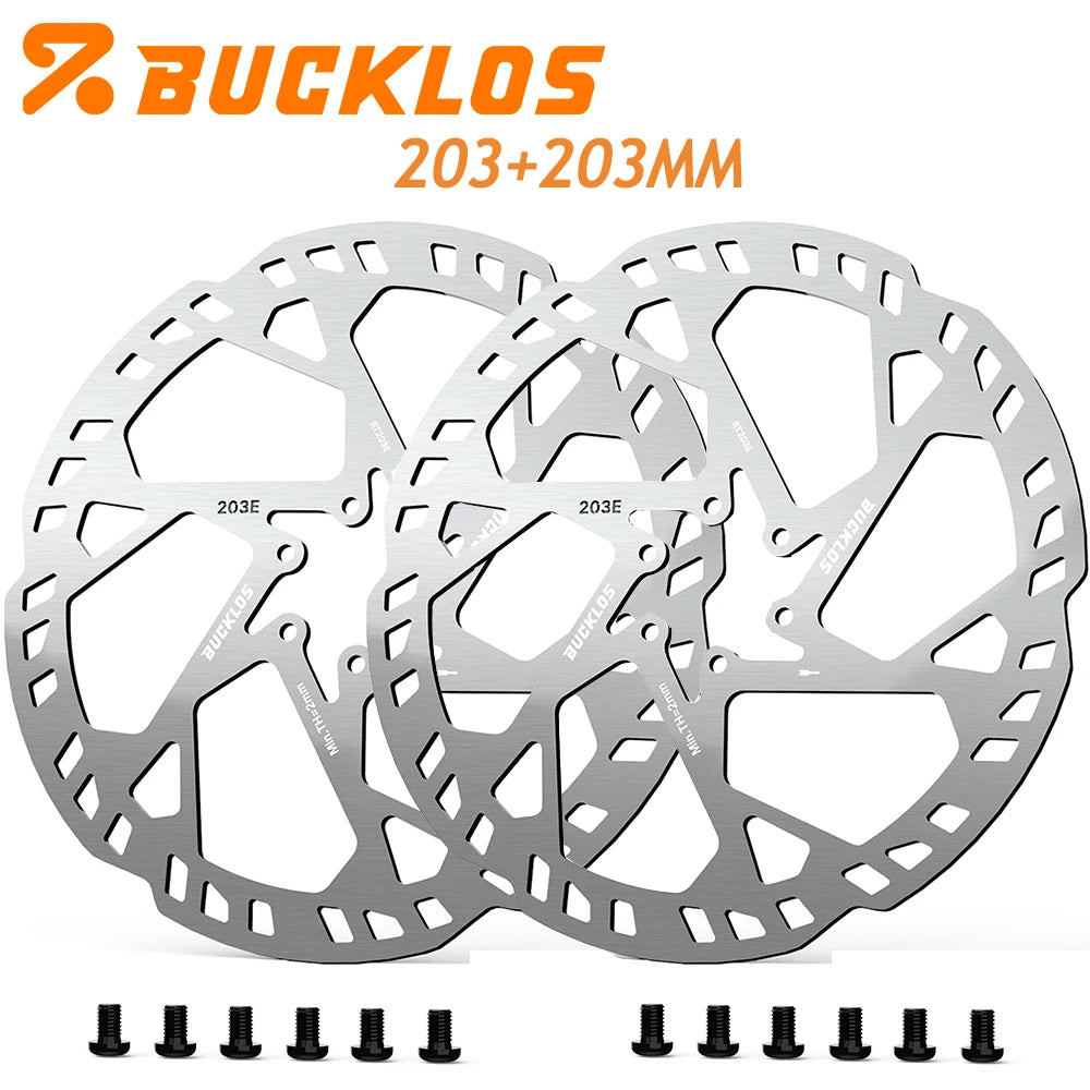 BUCKLOS 2.3MM E-Bike Brake Disc 220MM Electric Bicycle Rotor 140/160/180/203MM Dirt Bike Disc Brake Rotor For Surron Segway Tala
