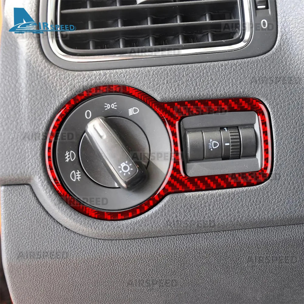 Real Soft Carbon Fiber Sticker For Volkswagen VW Polo MK5 6R
