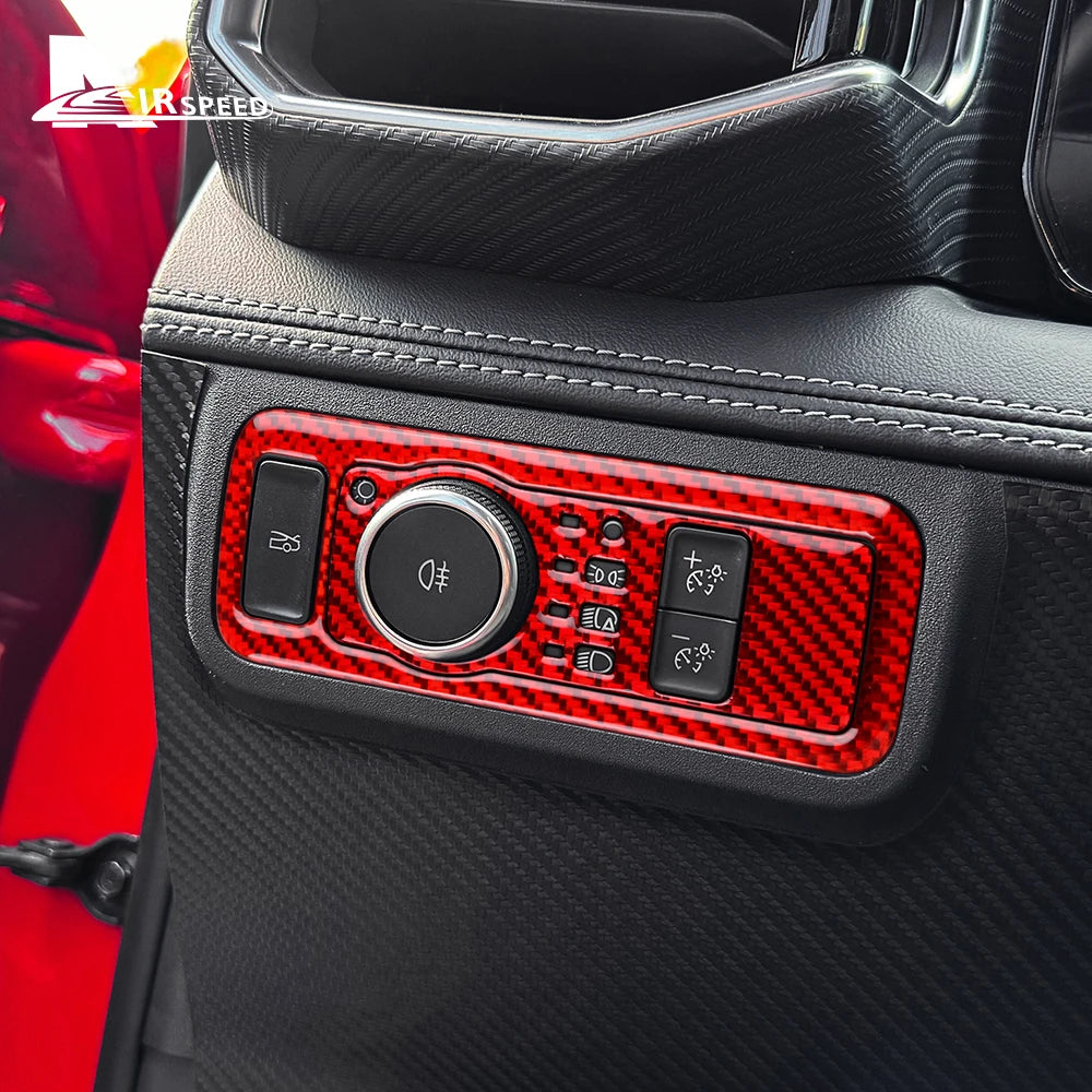 Real Soft Carbon Fiber Sticker For Ford Mustang GT Dark Hors