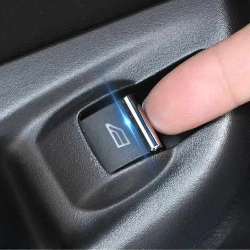 7Pcs/set Accessories ABS Chrome Car Window Lifting Button Se
