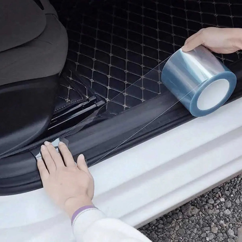 Car door sill anti-collision sticker door side trunk anti-tr