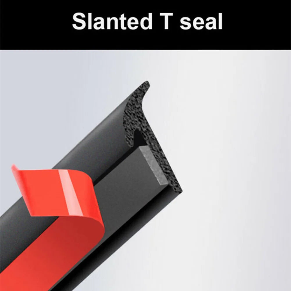 Universal 5M Car T-Type Sealing Strip Rubber For Car Edge Tr