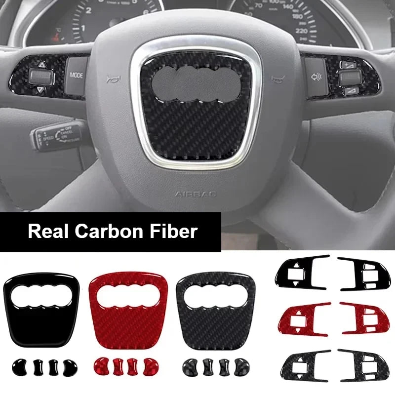 Real Carbon Fiber For Audi A4 B8 8K A6 C6 4F Q5 8R Q7 4L A3 