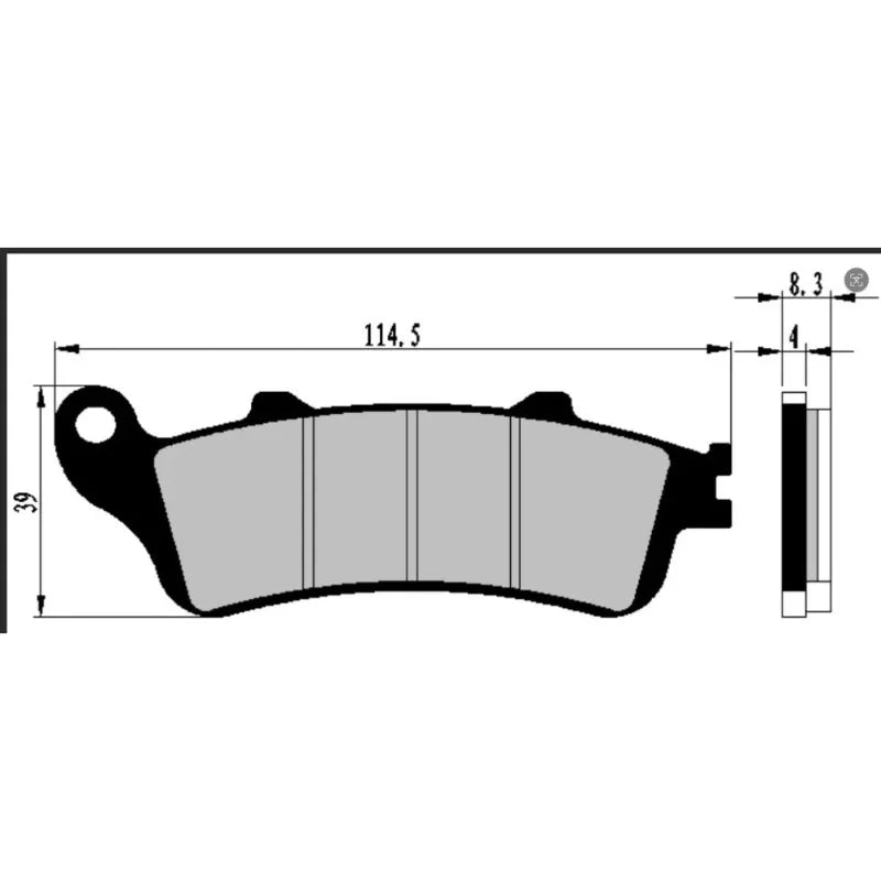 High Friction Brake Front Rear Brake Pad Kit Fit for Honda G