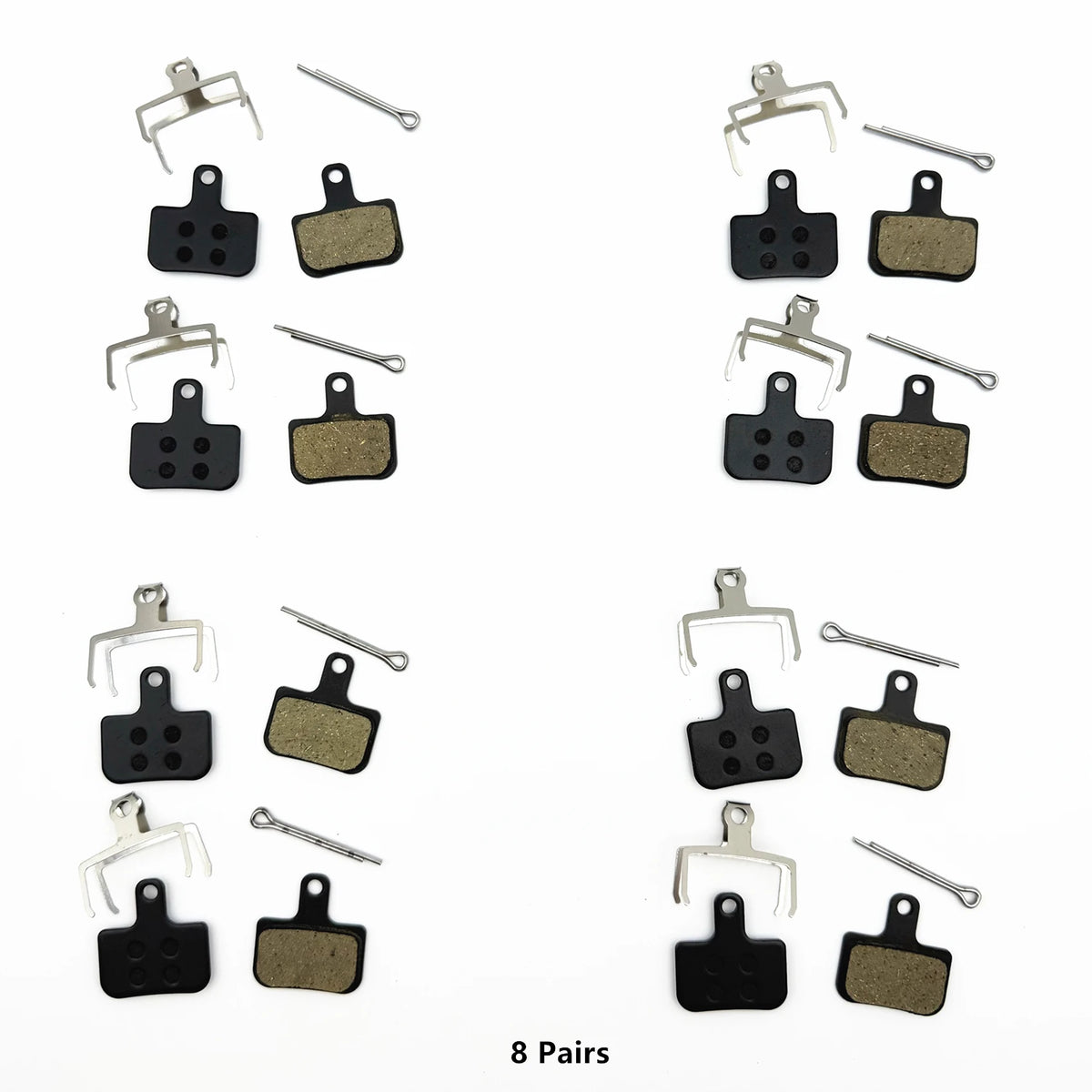 Resin Disc Brake Pads for Mountain Bike - 2/4/8/12 Pairs Compatible with Sram Level T/TL/Ultimate/TLM DB Elixir 9/7/5/3/1/CR/R