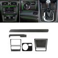 For VW Golf 6 MK6 Car Carbon Fiber Center Control Panel Air 