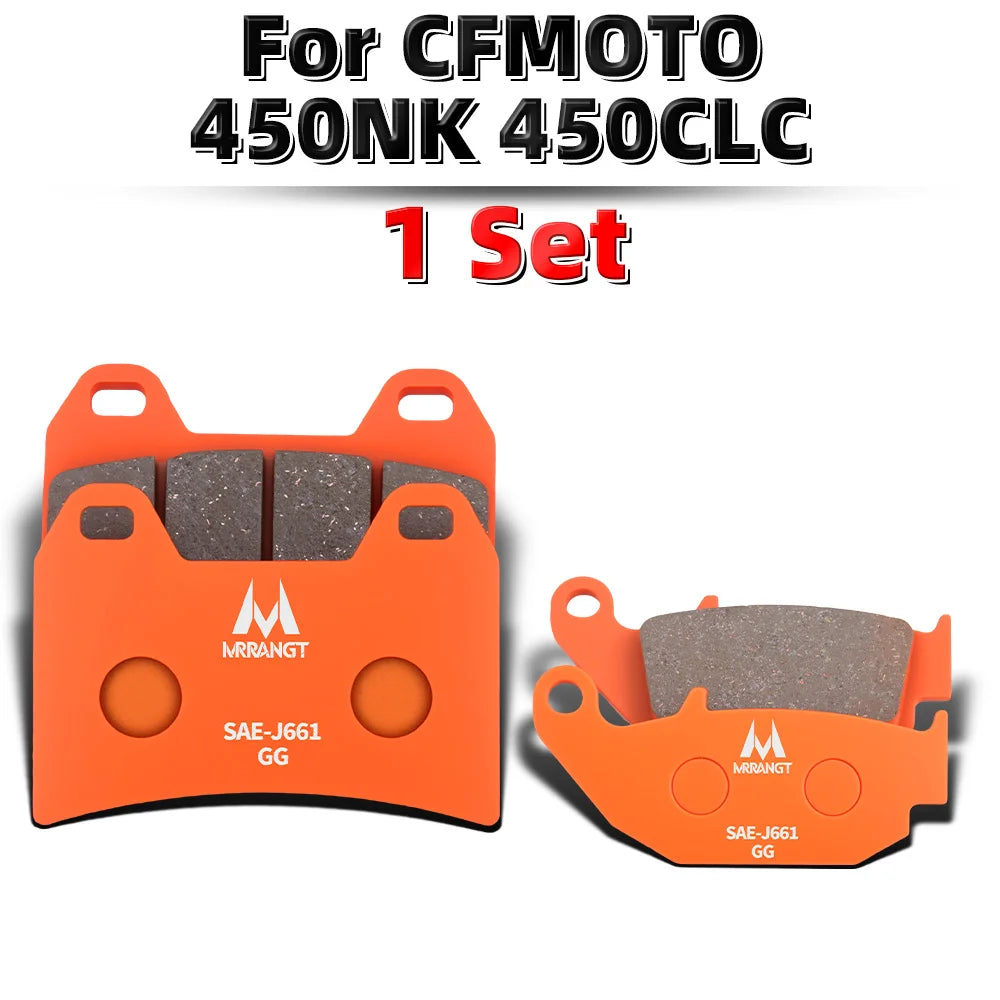 MRRANGT Ceramic Brake Pads Performance Brake Kit fit for CFMOTO 450SR 450NK 450MT 450SR-S 450CL-C 250SR 250NK CLX250 250CL-C