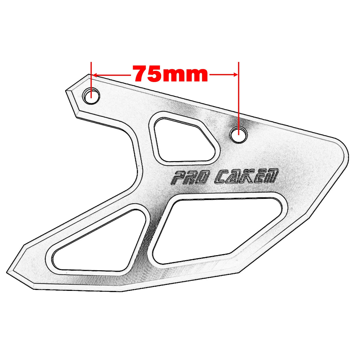CNC Rear Brake Caliper Guard For Honda CRF CR125R CR250R CRF