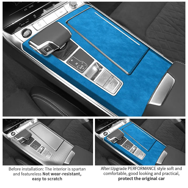 For Audi C8 A6 A7 S6 S7 (2019-2025) Center Console Panel Tri
