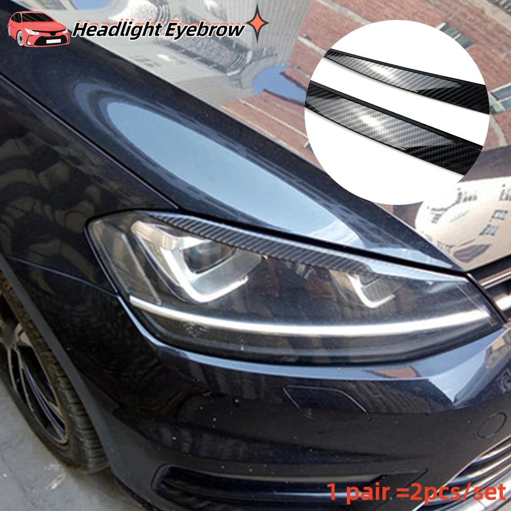2pcs/Set ABS Car Headlight Eyebrow For Volkswagen VW GOLF 7 