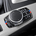 Car Center Console Multimedia Trim Frame Carbon Fiber Sticke