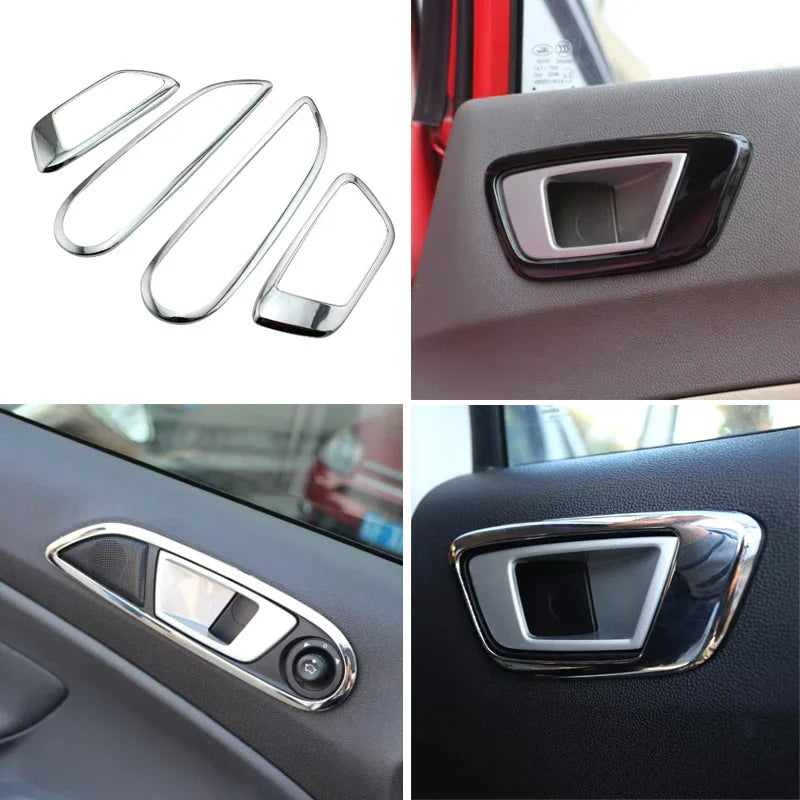 ABS Chrome Inner Trim Door Hand Clasping Decorative Ring Sti