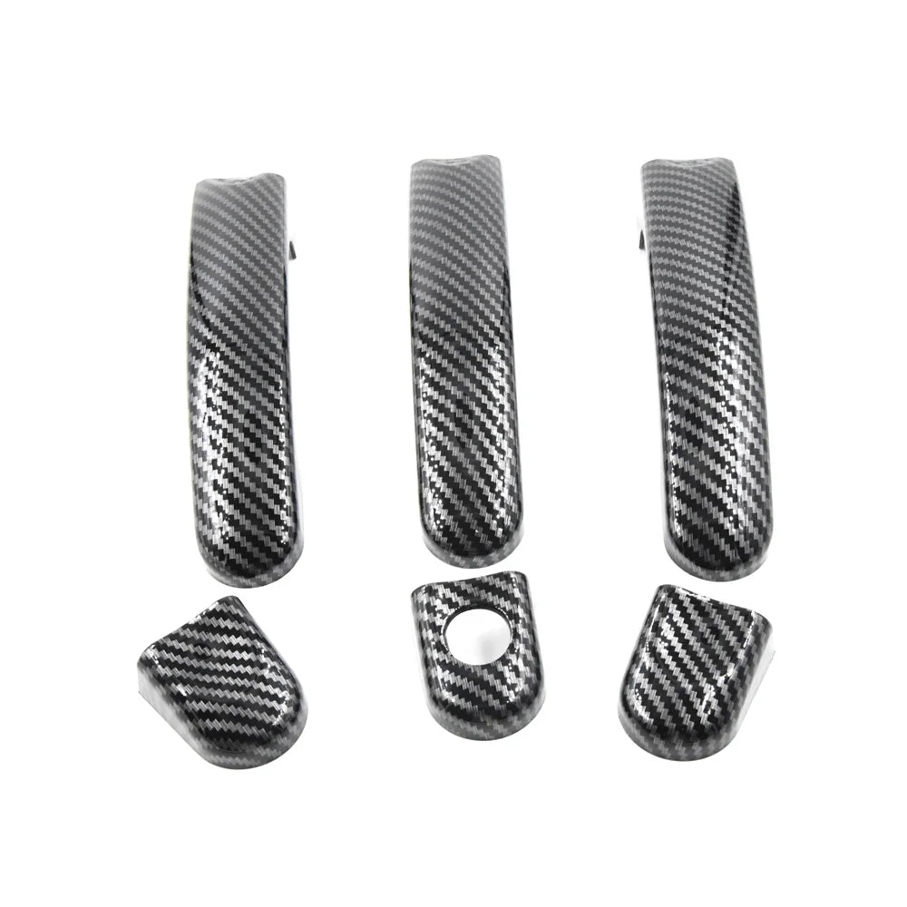 New Outside Exterior Door Handle Carbon Fiber/Gloss Black 1 