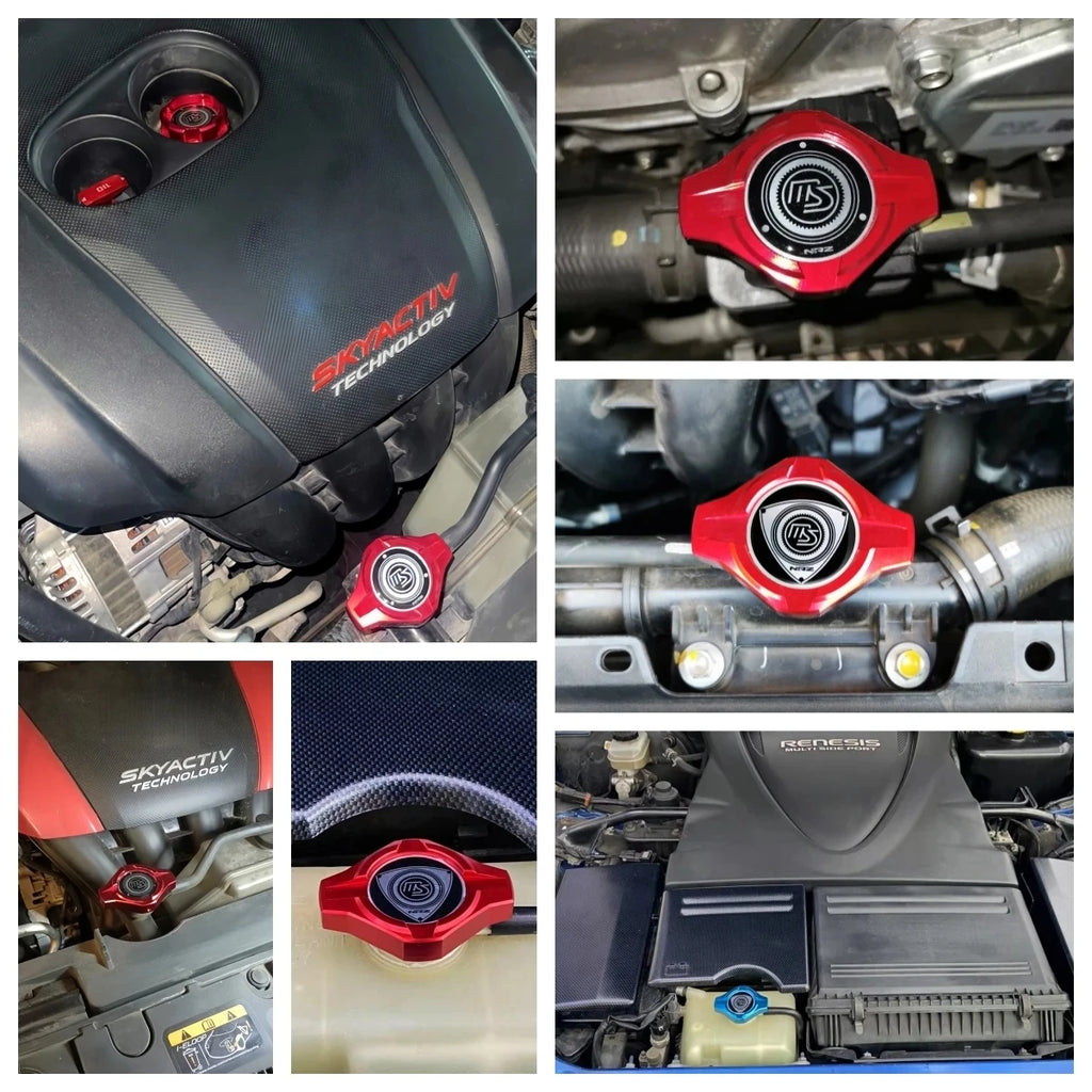 Aluminum Radiator Cap Cover for MAZDA 2 3 5 6 mazdaspeed CX-