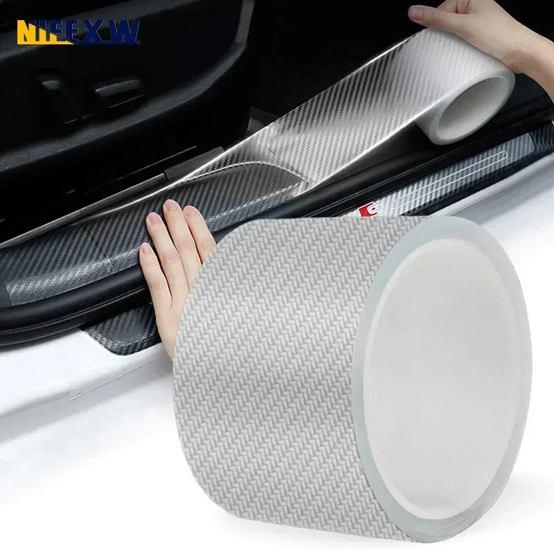 Transparent Carbon Fiber Car Threshold Portector Moulding St
