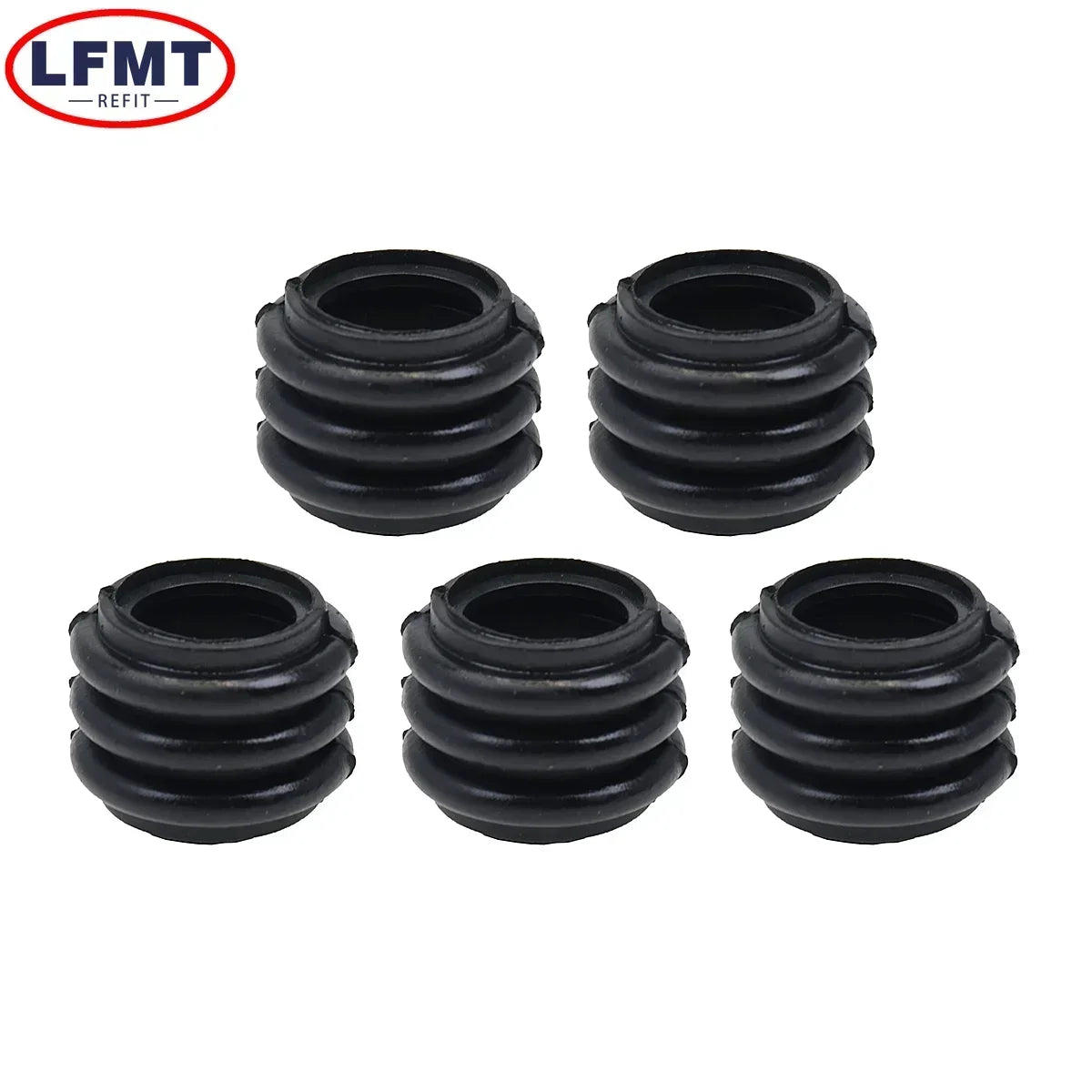 10 sets Motorcycle Scooter Brake Upper Lower Pump Caliper Shock Absorber Sleeve Dust Cover Rubber Disc Waterproof Cap Universal