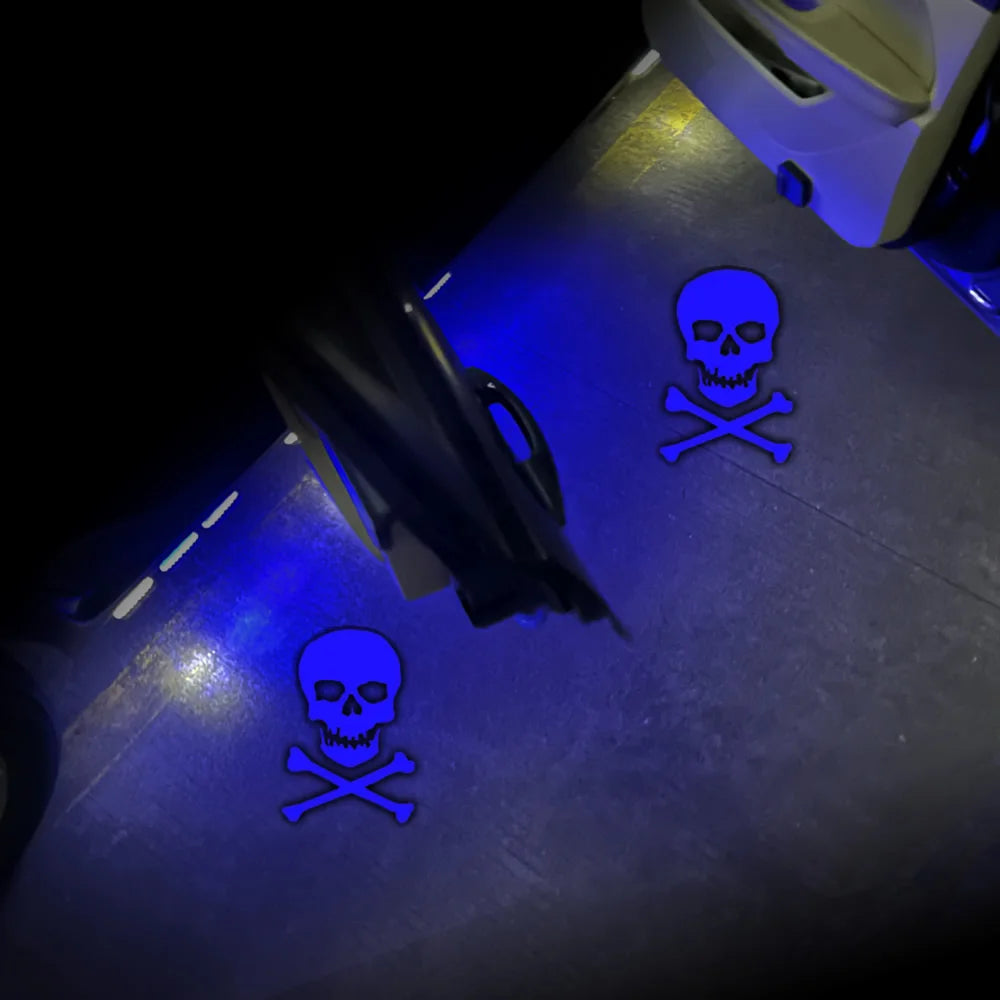 2Pcs Car Door Badge Welcome Light HD Wireless Projector Lamps Accessories For Tesla BMW Toyota Mercedes Volkswagen Audi Honda