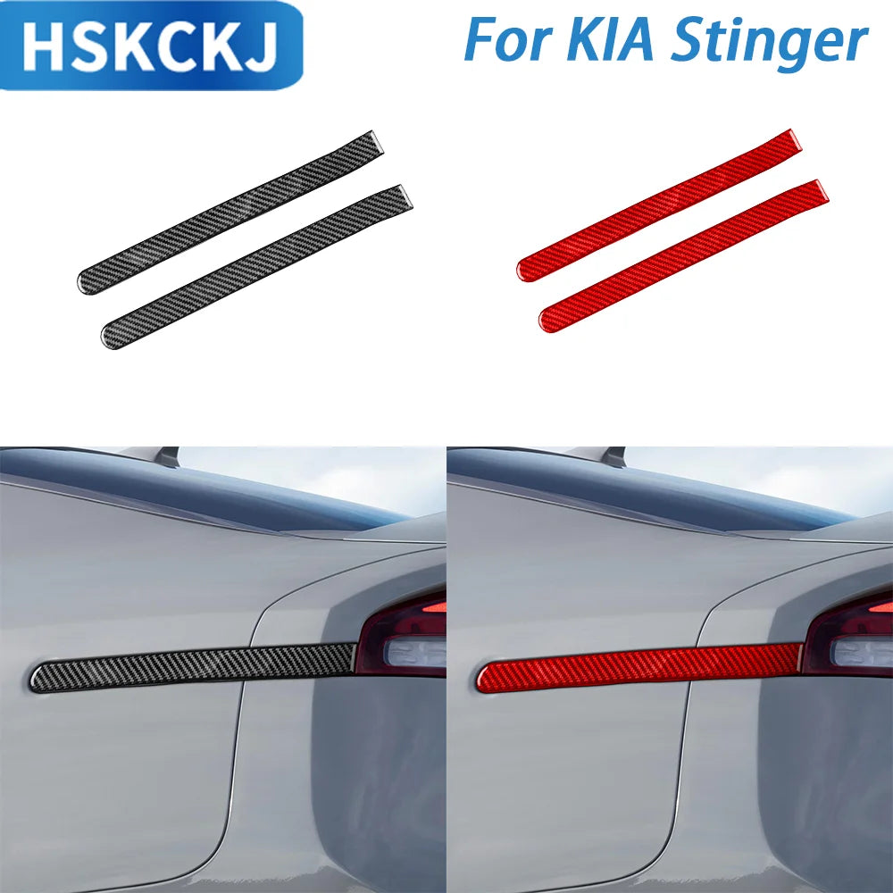 For Kia Stinger 2018-2023 Carbon Fiber Rear Light Emblems Si