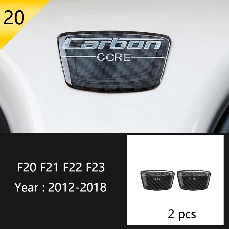 For BMW 1 2 Series F20 F21 F22 F23 Carbon Fiber Car Control CD Panel Cover Trim Air Conditioning Outlet Frame Decoration Sticker