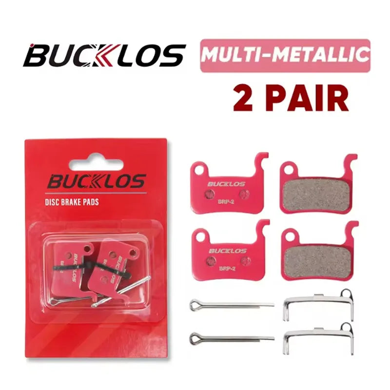 BUCKLOS Bike Brake Pads Resin/Ceramic/Copper-Based/Sintered-Metal Hydraulic Brake Pad wear-resistant Bike Pads Bicycle Parts