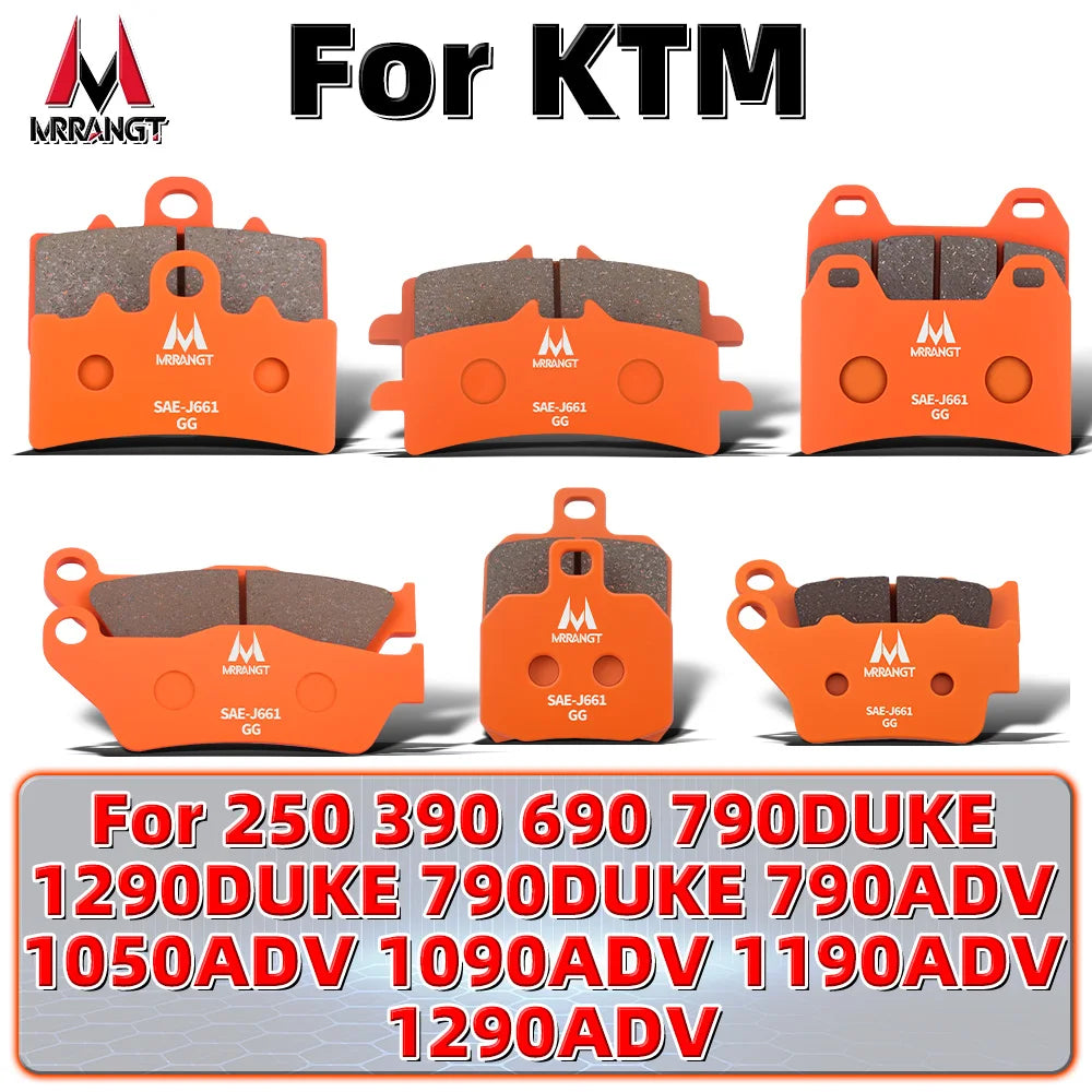 MRRANGT Motorcycle Ceramic Brake Pads Kit For KTM Duke 390 7