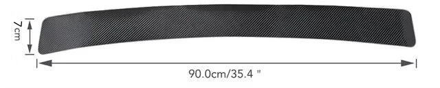 Universal 3D Carbon Fiber Rear Bumper Guard Sticker Anti-kick Scratch Resistant Trim Strip Car Trunk Rear Guard Plate Sticker