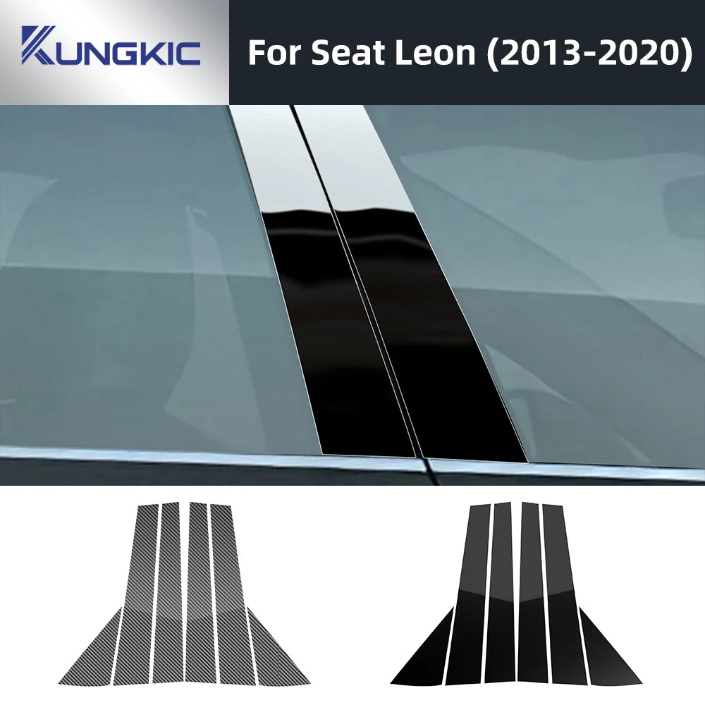 B Pillars Sticker For Seat Leon 2013 2014 2015 2016 2017 201
