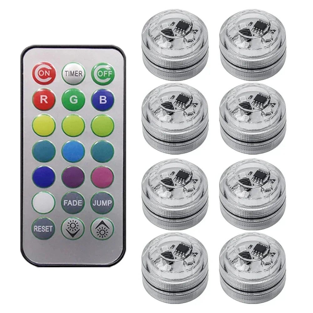 Wireless Adhesive LED Car Interior Ambient Light Remote Cont