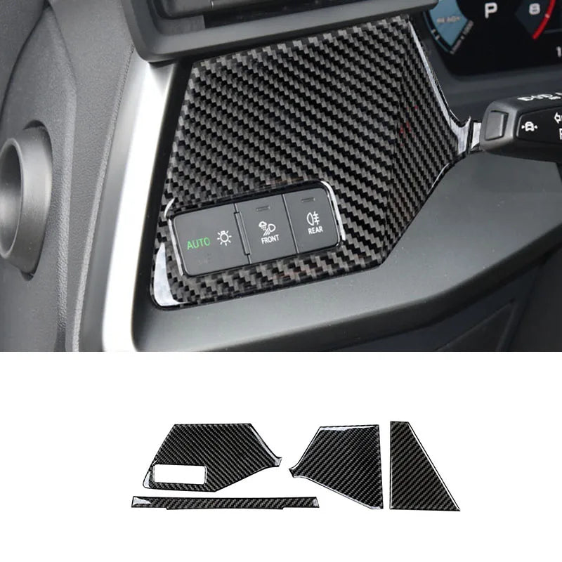 Real Soft Carbon Fiber Sticker for Audi A3 S3 8Y 2021 2022 2