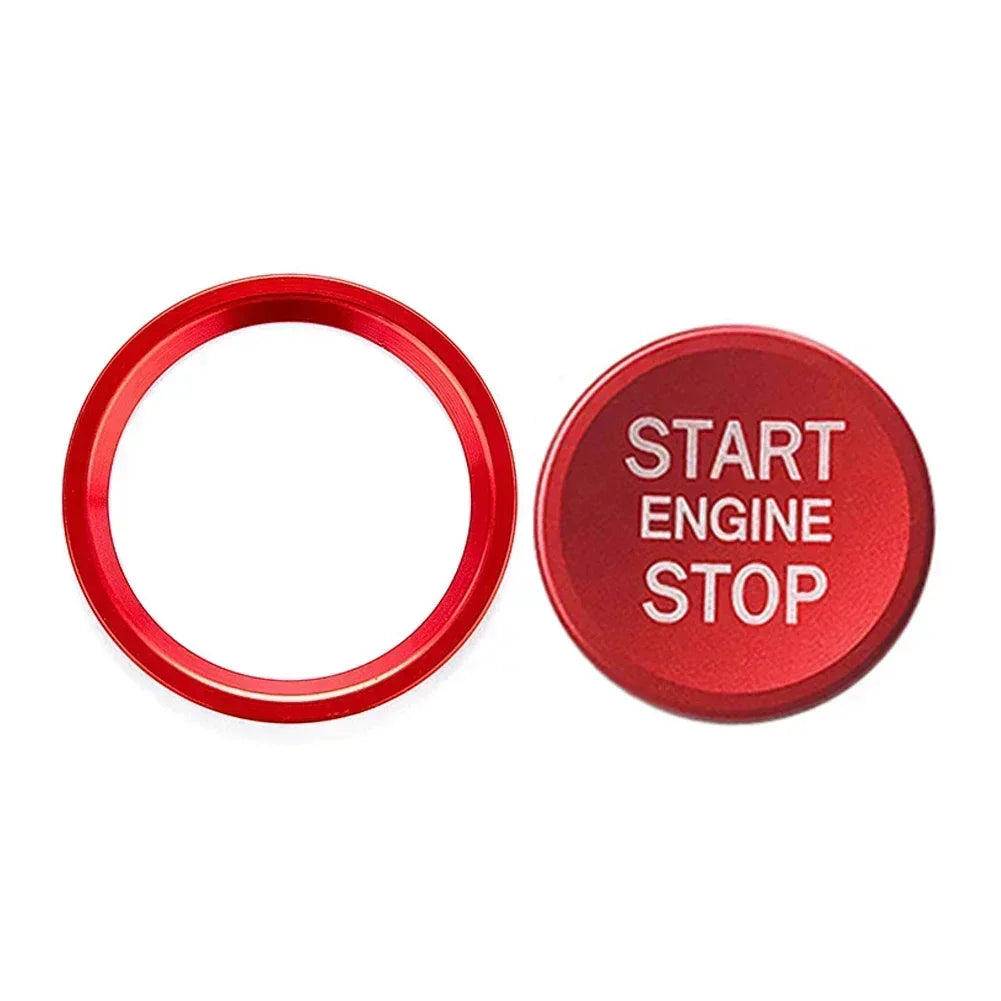 Car Ignition Key Ring Cover for Audi A4 A6 A5 Q5 Q7 Engine Start Stop Sticker Decorative Switch Button Trim Accessories