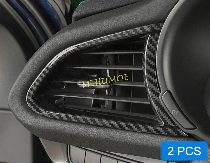 For Mazda CX-30 CX30 DM 2020-2026 2Pcs Carbon Fiber Dashboar