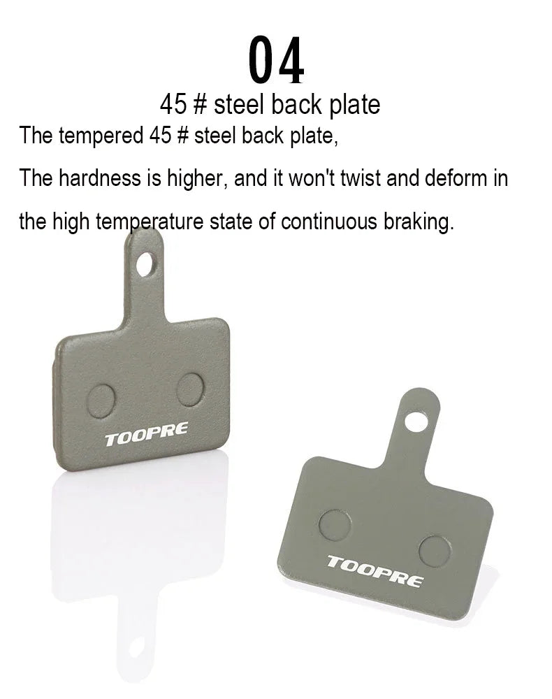 TOOPRE-MTB Bike Metal Brake Pads Oil Disc Brake for SHIMANO 