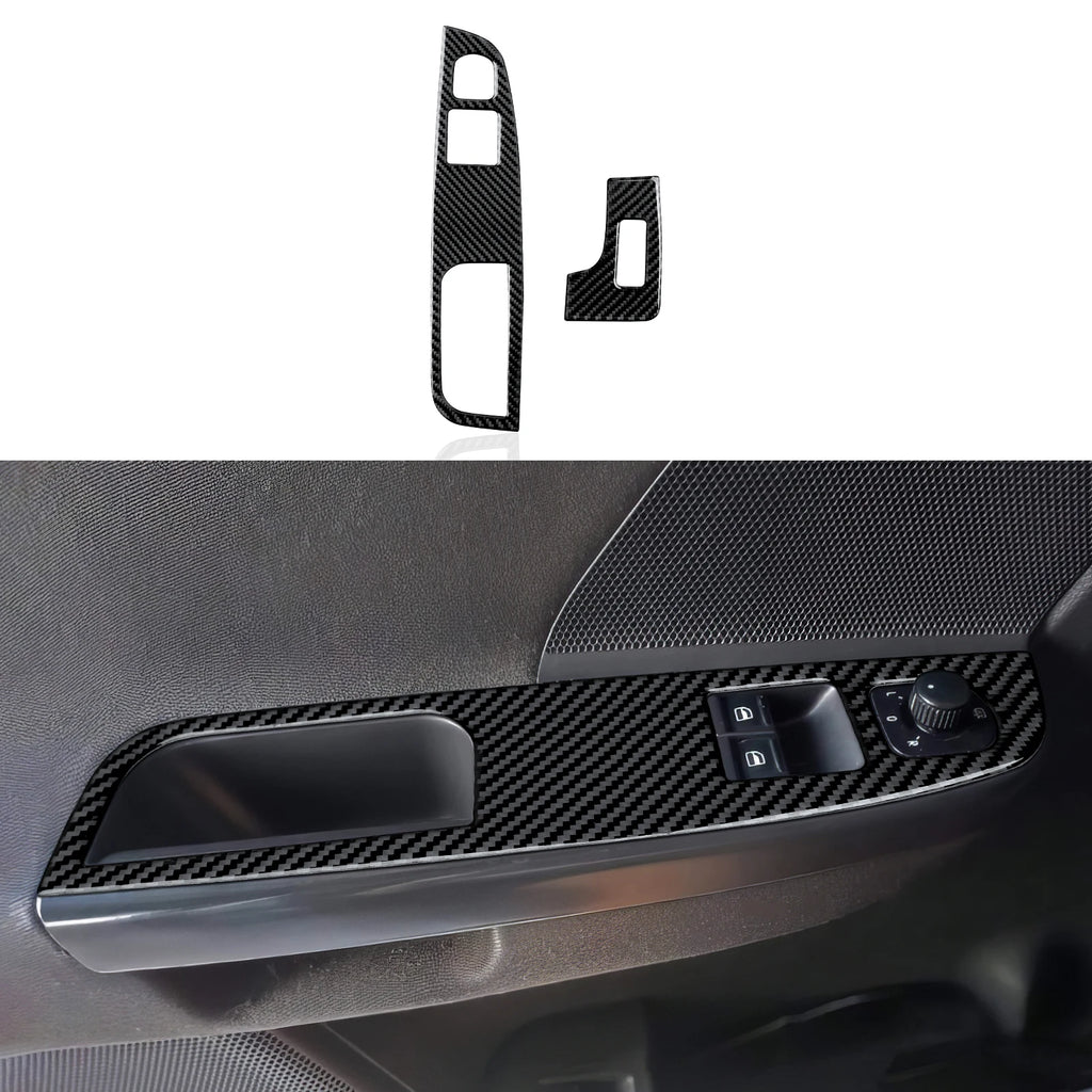 Car Center Console Gear Shift Panel For Volkswagen Golf VI MK6 GTI R Plus (2010-2014) Carbon Fiber Interior Sticker Trim Set Kit