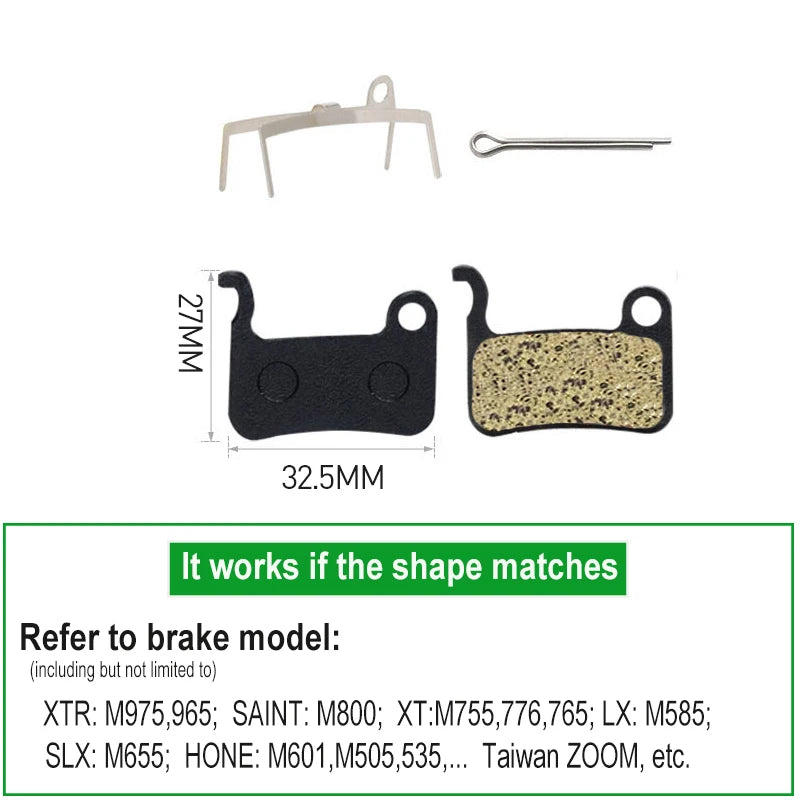 4/8/10 Pairs Resin Bicycle Brake Pad for SHIMANO XTR M965 M9