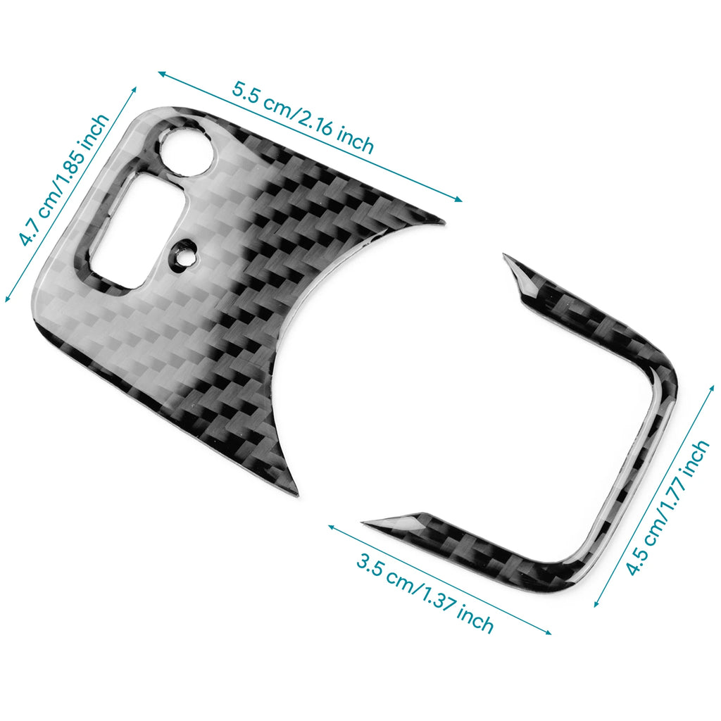 Carbon FIber Car Headlight Switch Button Panel Sticker For A