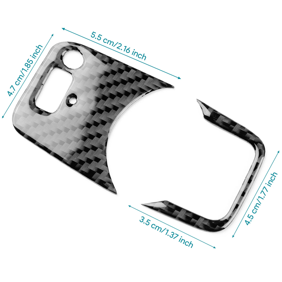 Carbon FIber Car Headlight Switch Button Panel Sticker For A