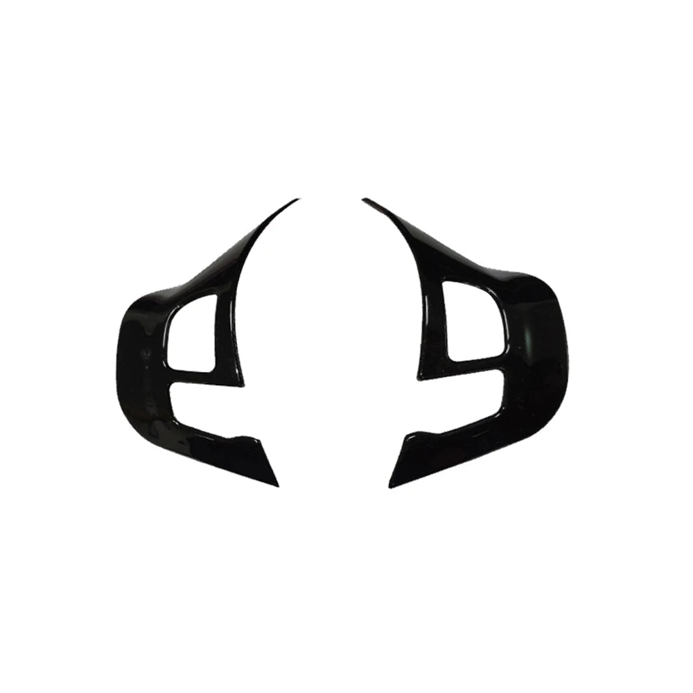Carbon Fiber Car Steering Wheel Panel Gloss Trim Emblem Decal Cover for Peugeot 2008 208 T9 2014 2015 2016 2017 2018 Accessories