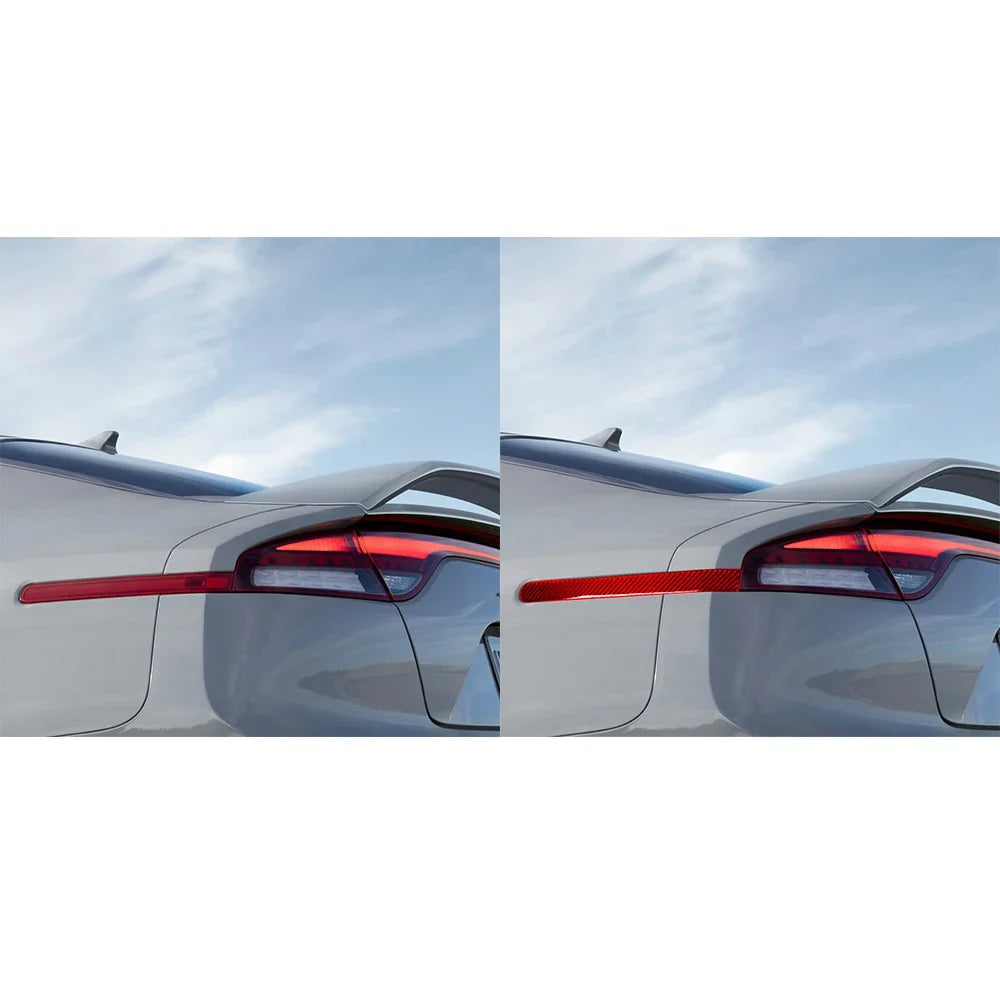 For Kia Stinger 2018-2023 Carbon Fiber Rear Light Emblems Si