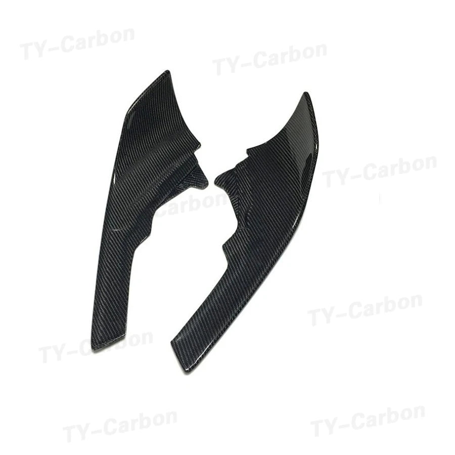 Real Carbon Fiber Car Front Bumper Splitter Side Cover For B