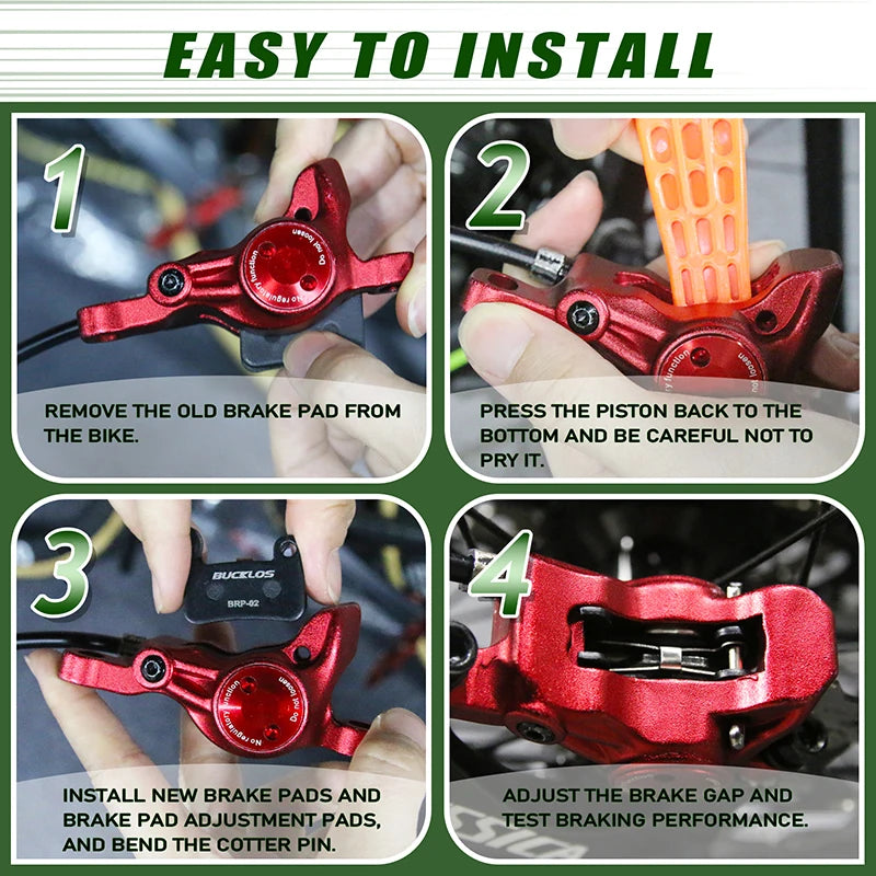 BUCKLOS Bike Brake Pads for SHIMANO A01S M535 M07 MTB Road C