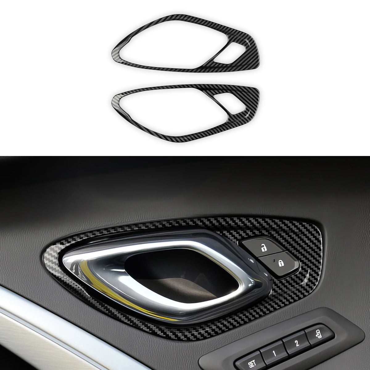 ABS Trim Car Steering Wheel Button Panel Cover Carbon Fiber Interior Sticker For Chevrolet Camaro ZL1 2016-2026 Accessories