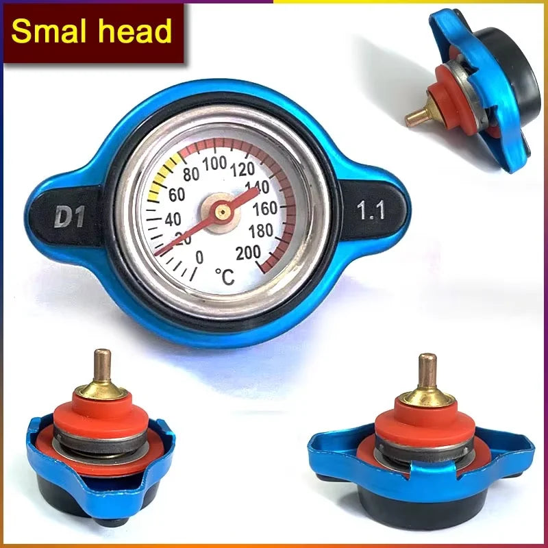 Car Motorcycle Modification Gauge Radiator Cap 0.9/1.1/1.3/1.8bar Small Head And Big Head Tank Cover Thermostatic