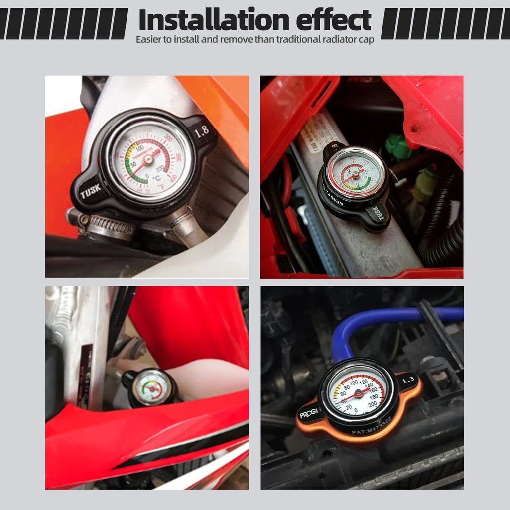 Universal Car Motorcycle Thermo Radiator Cap 0.9 1.1 1.3 1.8