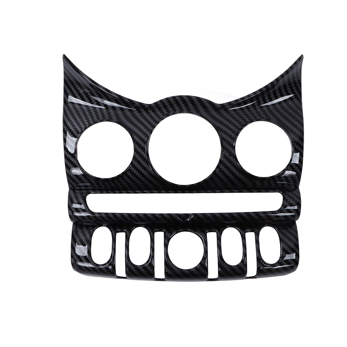 Car Air Conditioning CD Panel Cover Trims Frame 6.5in AC CD Panel Sticker Carbon Fiber For Mini Cooper F55 F56 F57 2014-2021