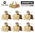 WEST BIKING Bike Brake Pads Copper Semimetal For SHIMANO MT2