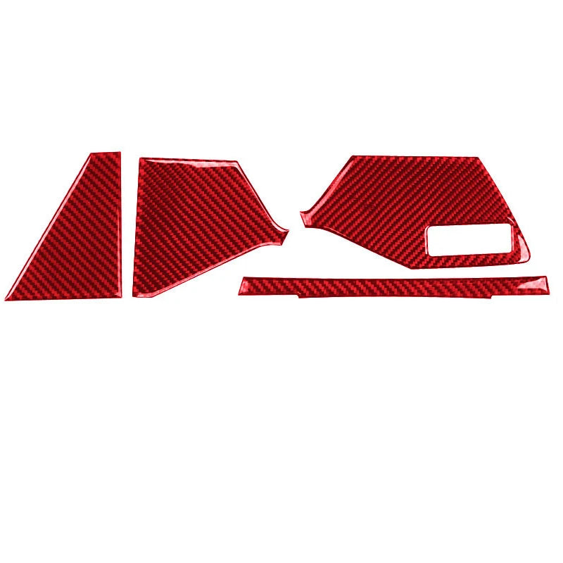 Real Soft Carbon Fiber Sticker for Audi A3 S3 8Y 2021 2022 2023 2024 2025 RHD LHD Car Central Control Instrument Interior Trim