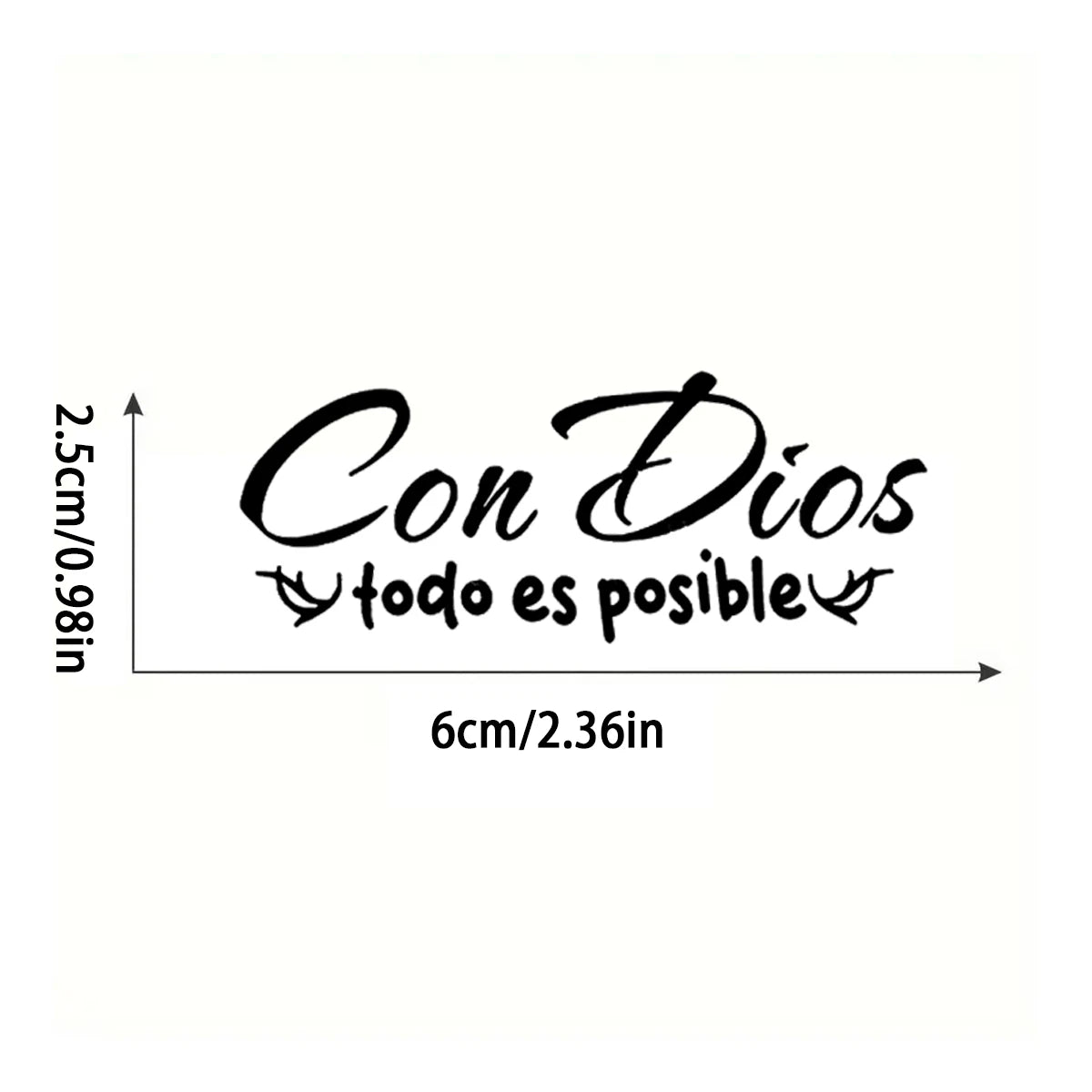With God Everything Is Possible Stickers for Mirrors - Ideal