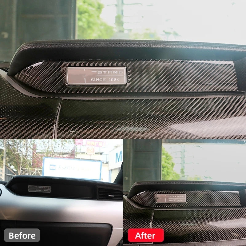 For Ford Mustang 2015-2021 Car Accessories Carbon Fiber Inte