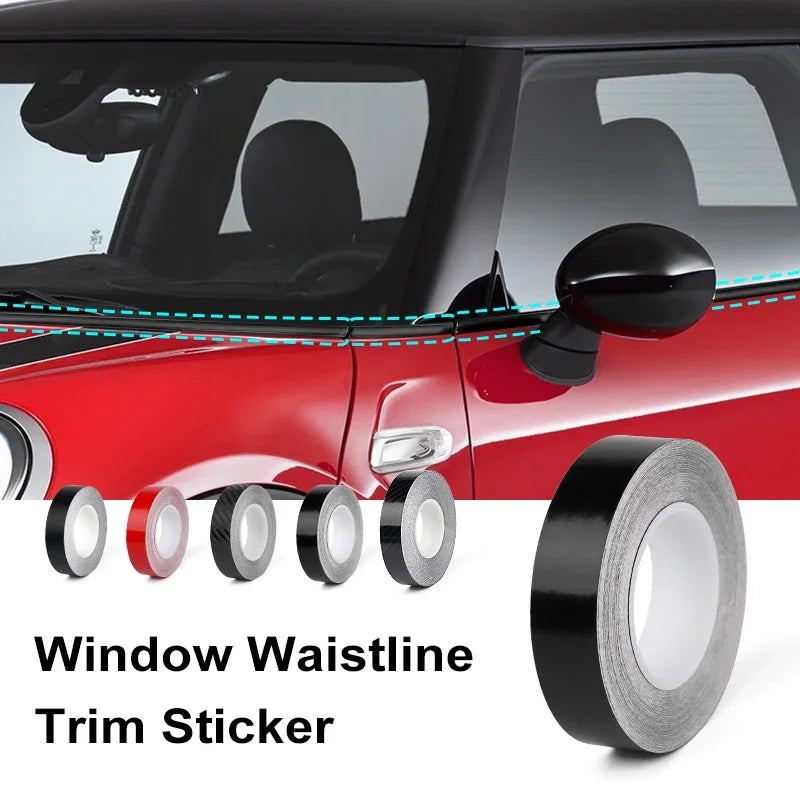 Car Window Trim Vinyl Door Waistline Stripes Line Sticker De