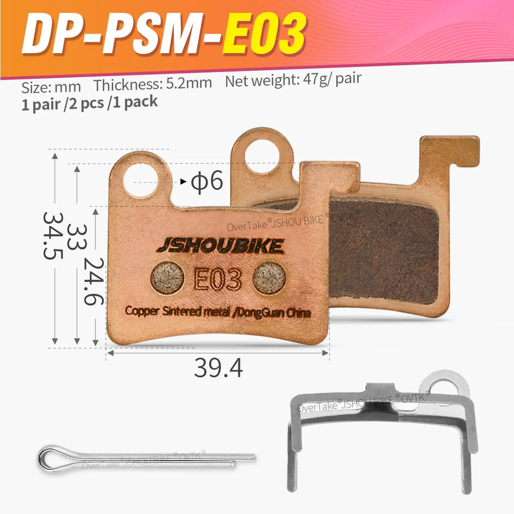 1/2/4/6/8/10 Pairs Sintered Metal Hydraulic Brake Pads for DYISLAND LD-200PLUS LD4X-600 LDX-300 E-BIKE XOD D610 Bike Parts